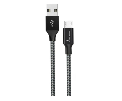 Kabel ExtraLink Smart Life USB - microUSB 1m Czarny